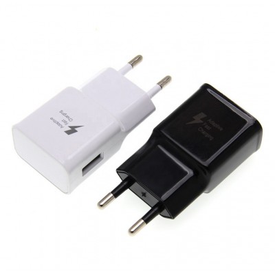 Cheap EU standard QC3.0 USB wall charger s8 fast charger for samsung galaxy