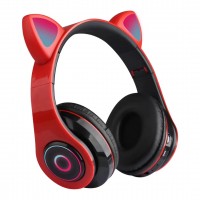 New design mobile phone Super Bass cat over ear blue tooth headphone headset / wireless blue tooth headset headphone